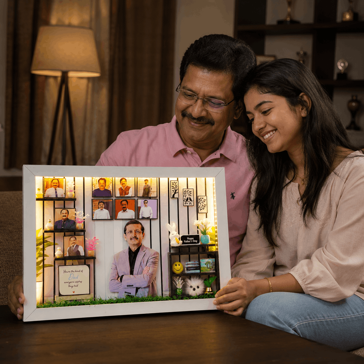 Personalised Father's Day LED Frame