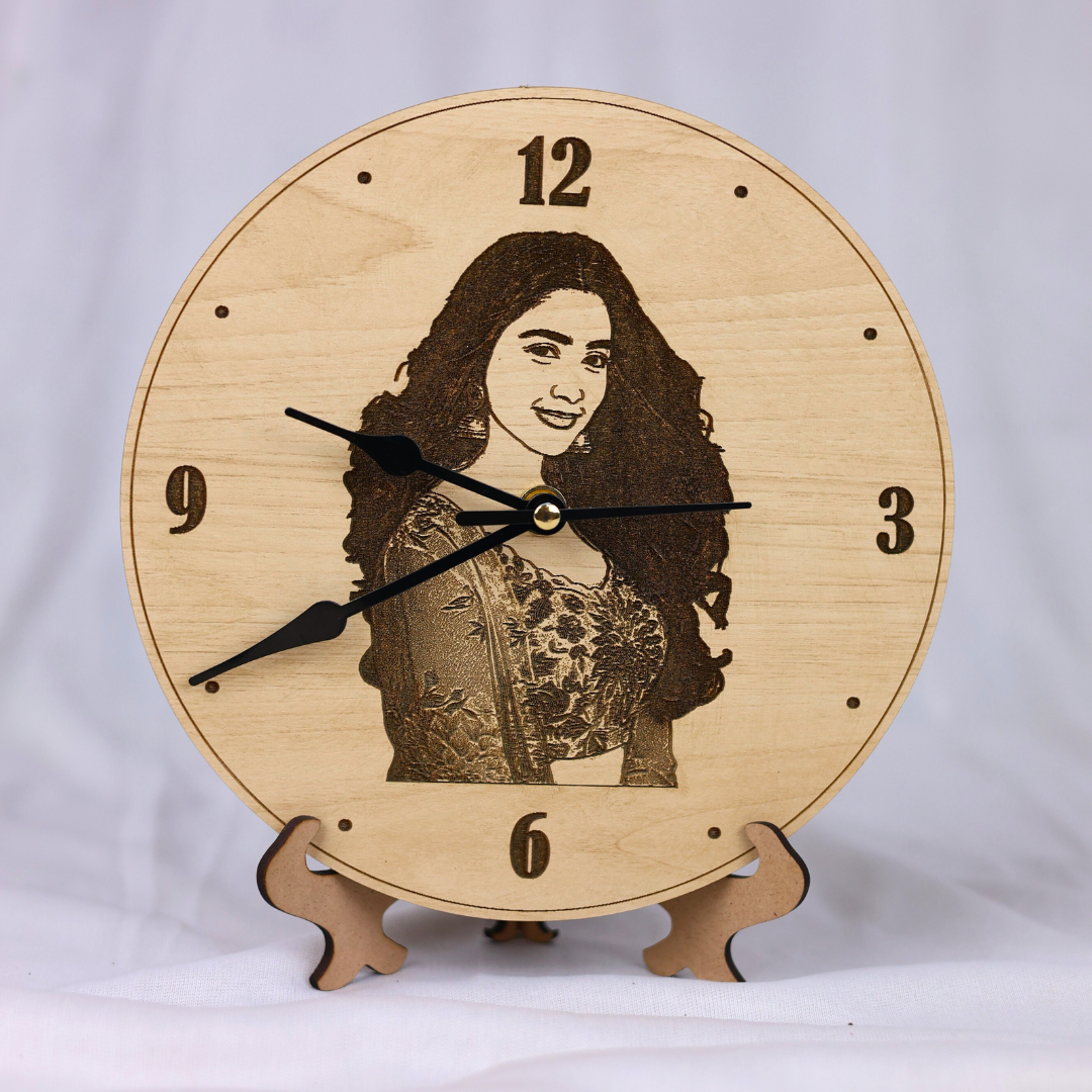 Personalised Photo Wooden Clock