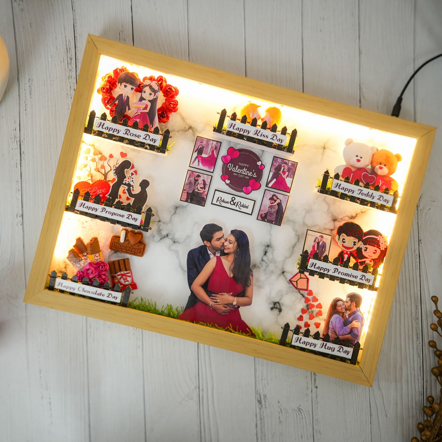 Seven Days Of Love Valentine Frame