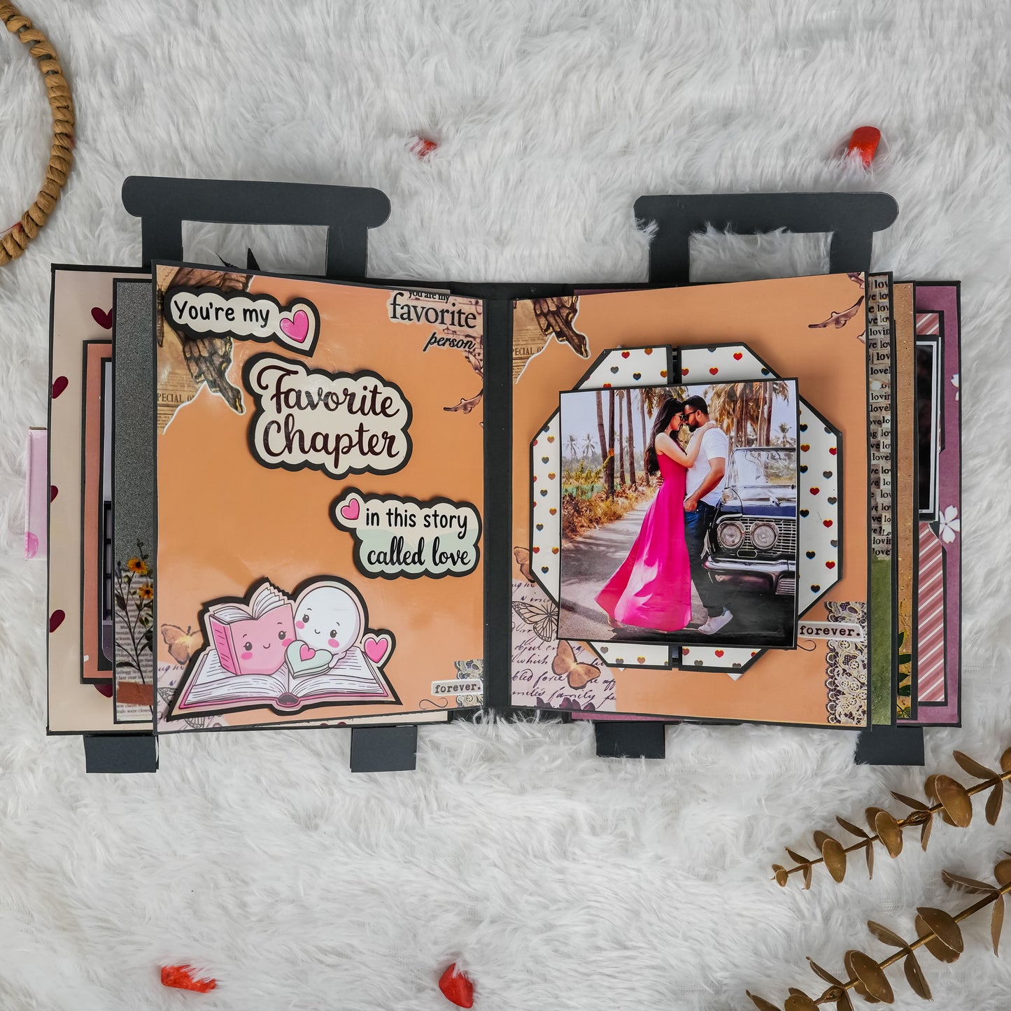 Suitcase-Style Scratch-Reveal Photo Album