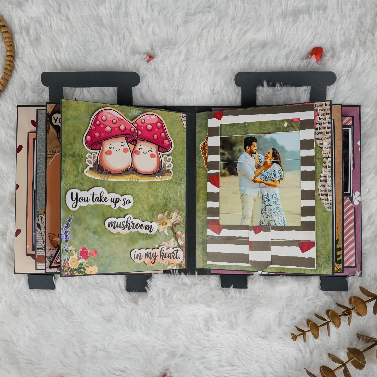 Suitcase-Style Scratch-Reveal Photo Album