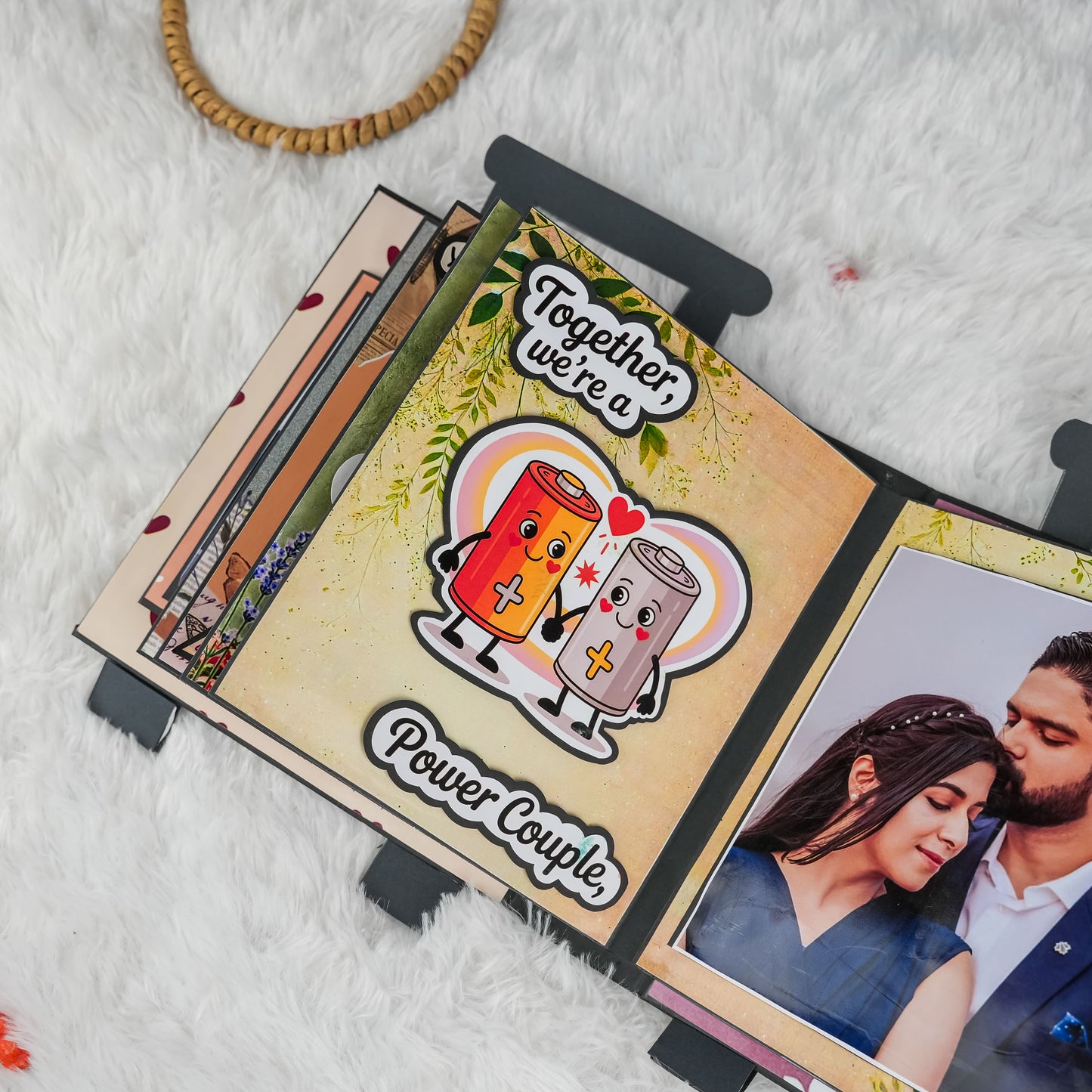 Suitcase-Style Scratch-Reveal Photo Album