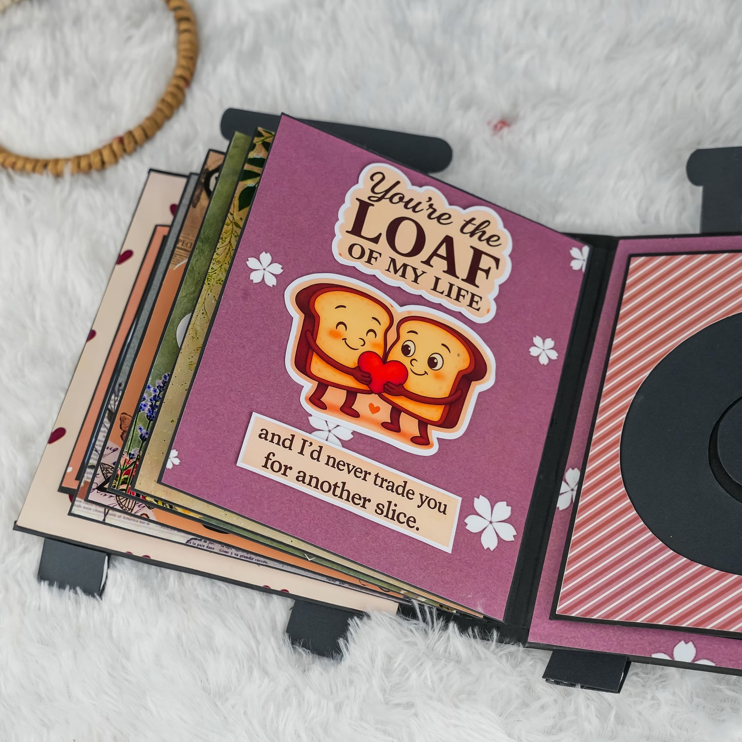 Suitcase-Style Scratch-Reveal Photo Album