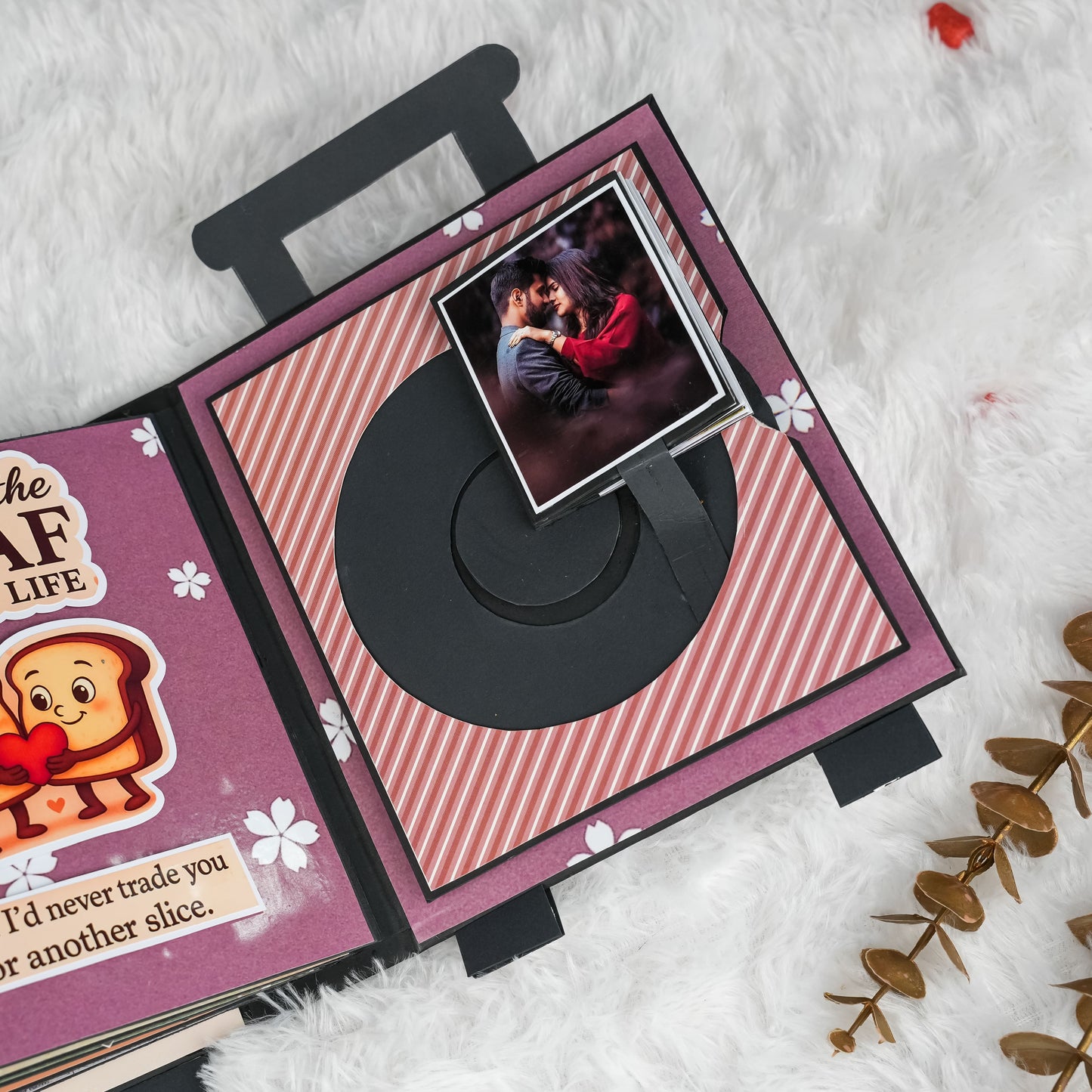Suitcase-Style Scratch-Reveal Photo Album