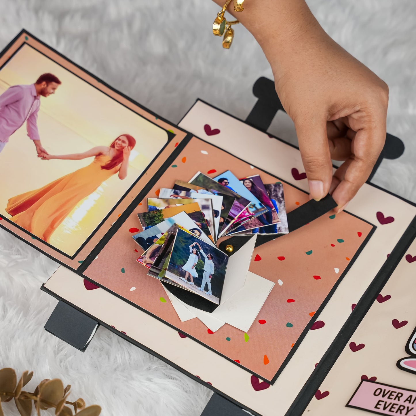 Suitcase-Style Scratch-Reveal Photo Album