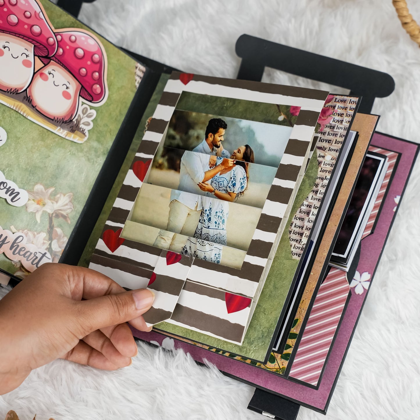 Suitcase-Style Scratch-Reveal Photo Album