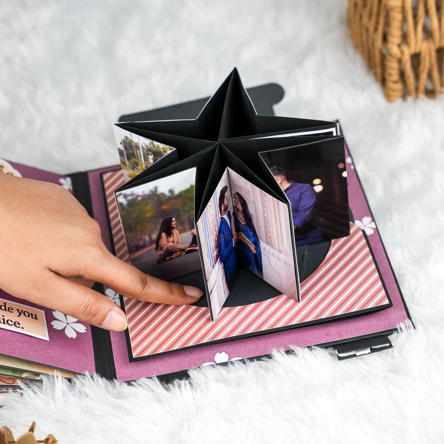 Suitcase-Style Scratch-Reveal Photo Album