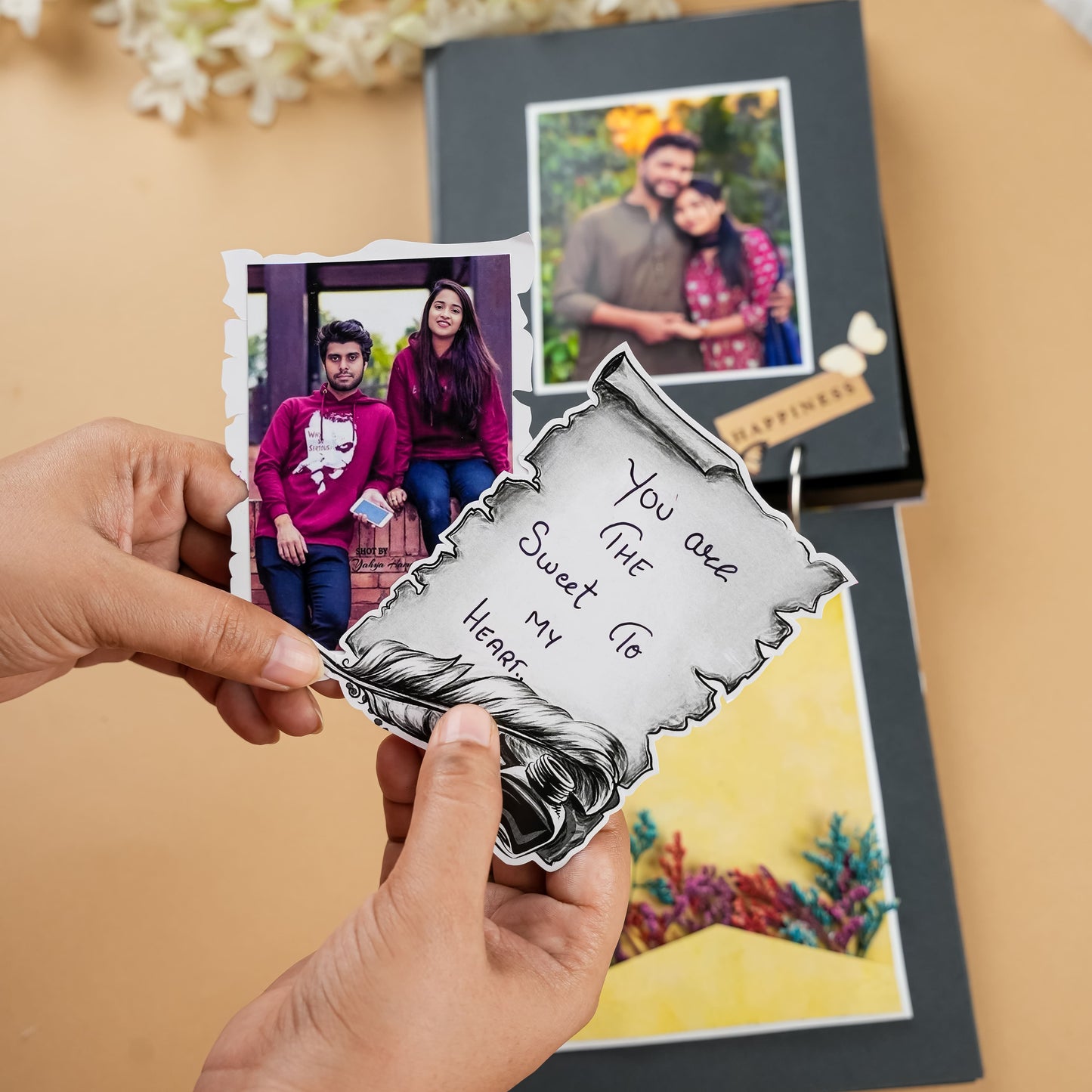 One-of-a-Kind Romantic Light-Up Album