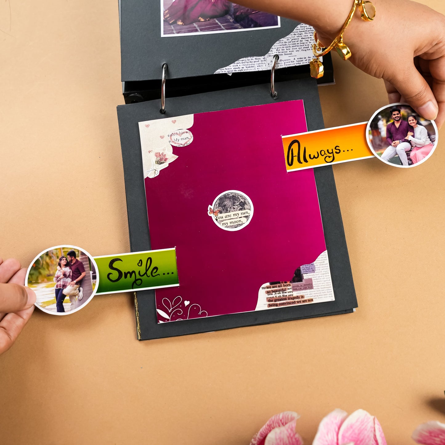 One-of-a-Kind Romantic Light-Up Album