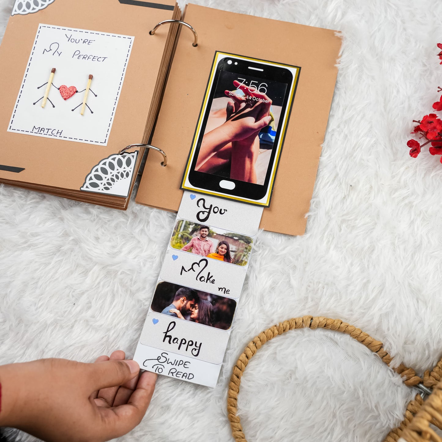 Handcrafted Personalised Anniversary Album