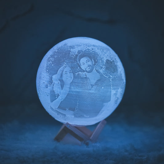 Valentine 3D Photo Moon Lamp