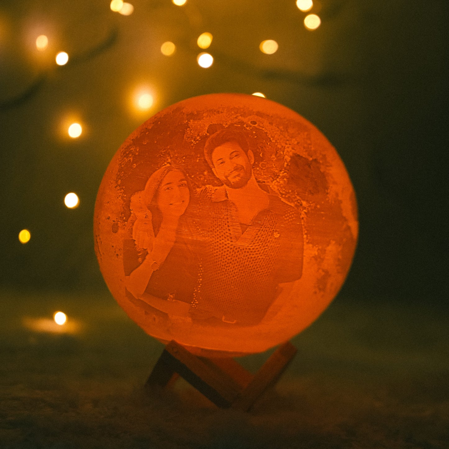 Valentine 3D Photo Moon Lamp