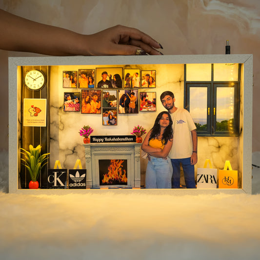 Raksha Bandhan Miniature Frame with LEDs