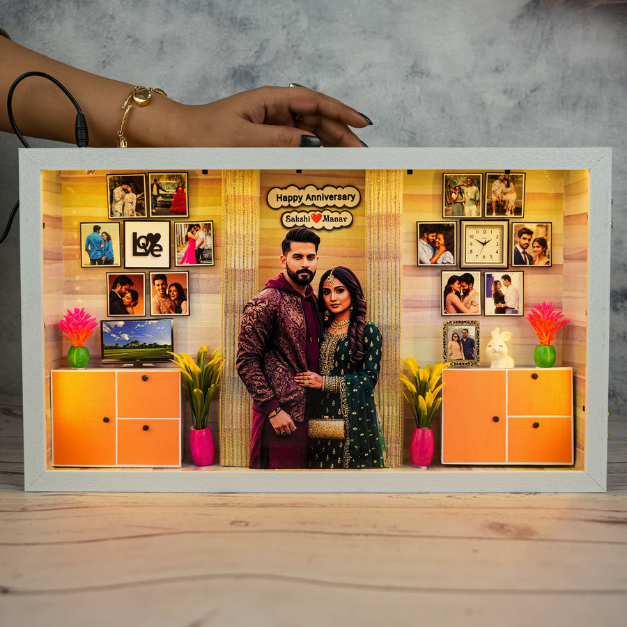 Stunning Anniversary LED Miniature Frame