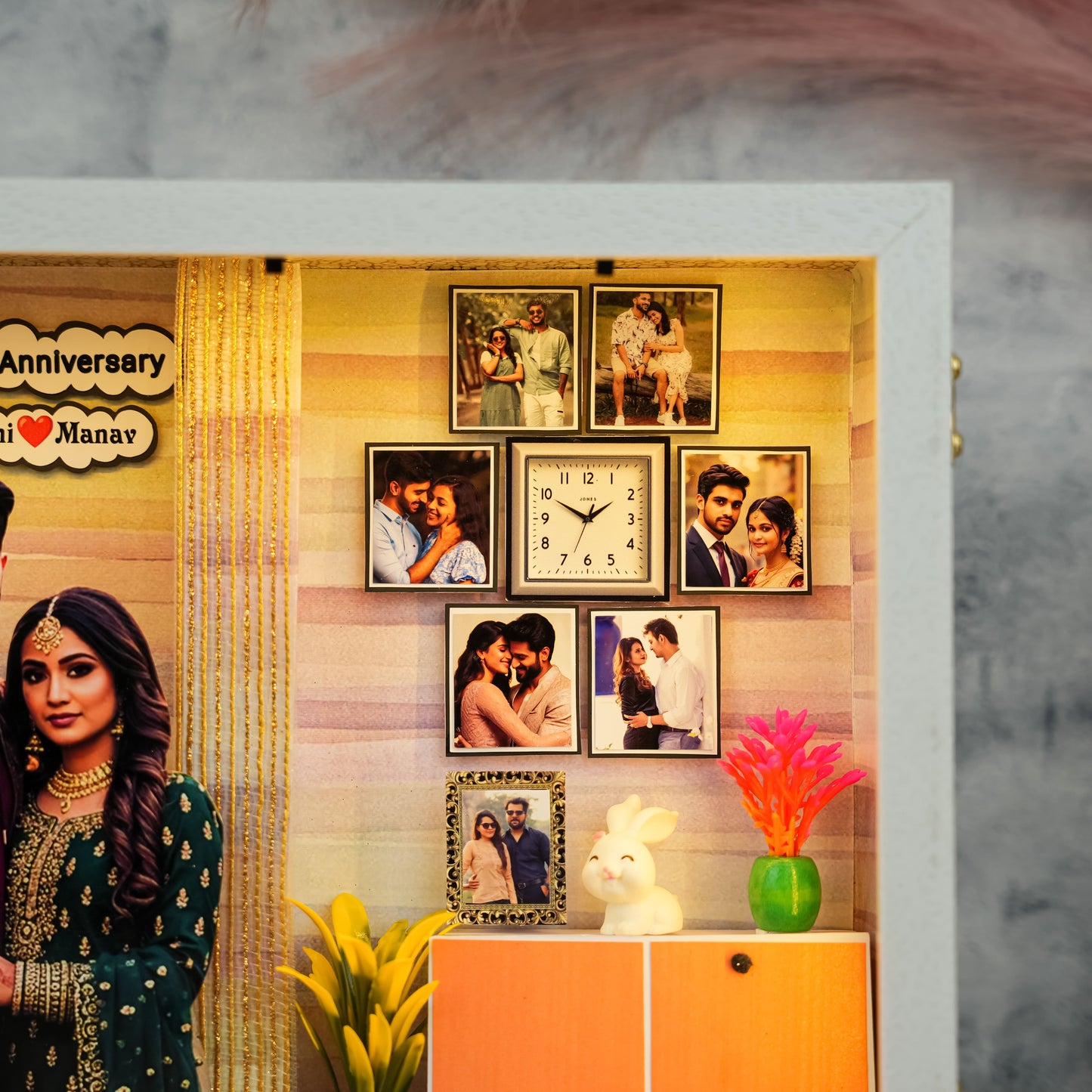 Stunning Anniversary LED Miniature Frame