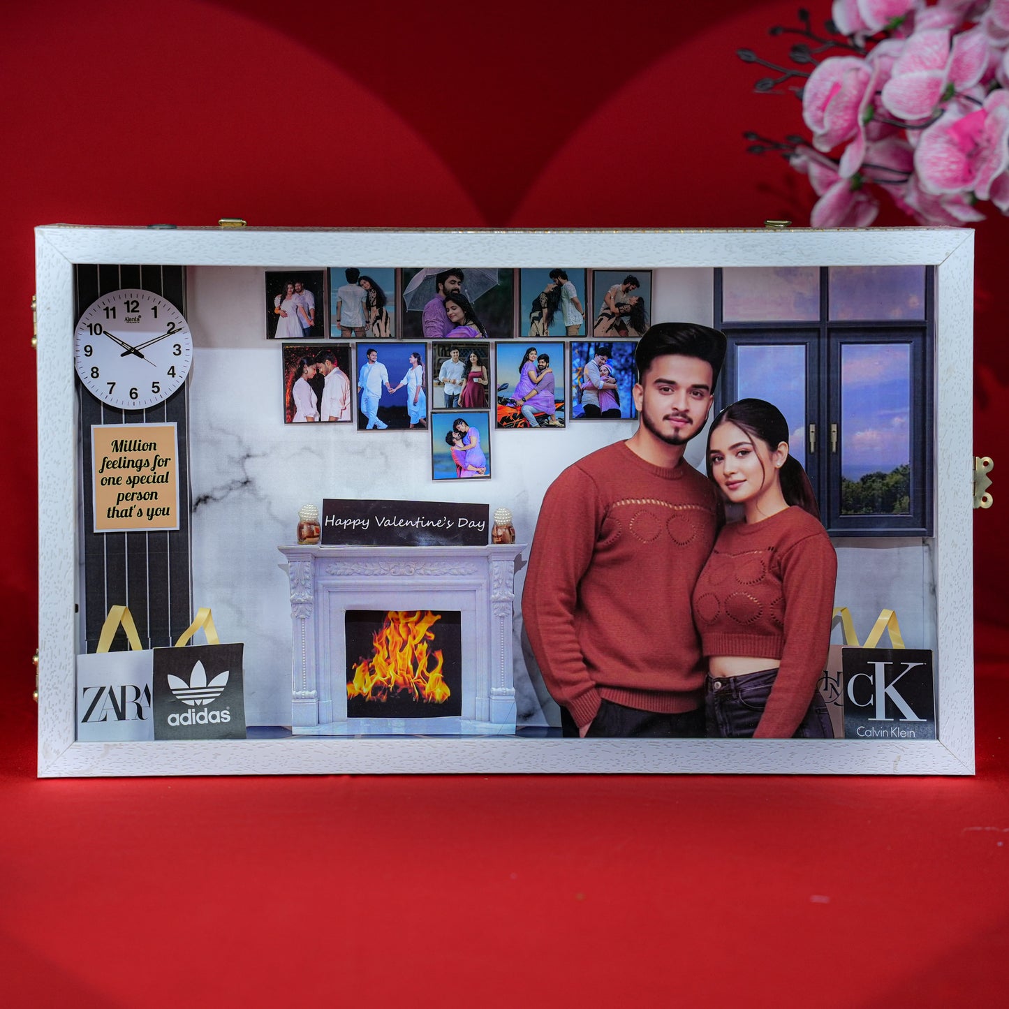 3D Valentine Miniature Frame With LED