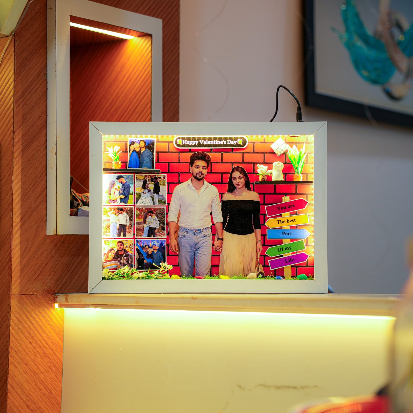 Happy Valentines Day Miniature Frame