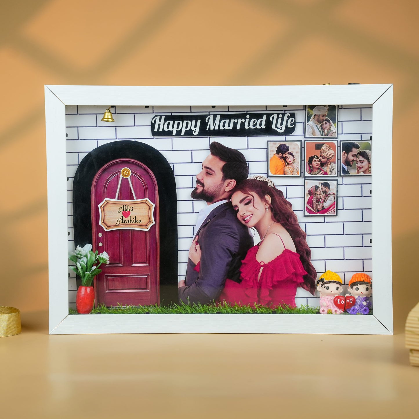 Happy Married Life LED Miniature Frame
