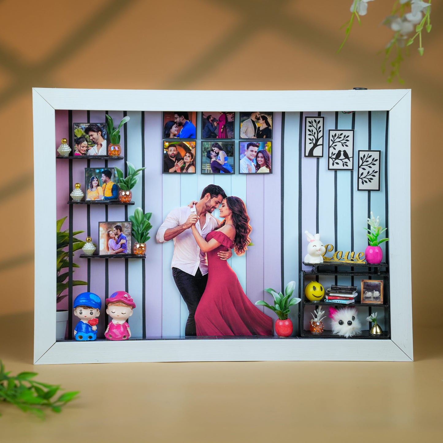 Personalised 3D LED Photo Frame with 10 Photos  Loving Crafts