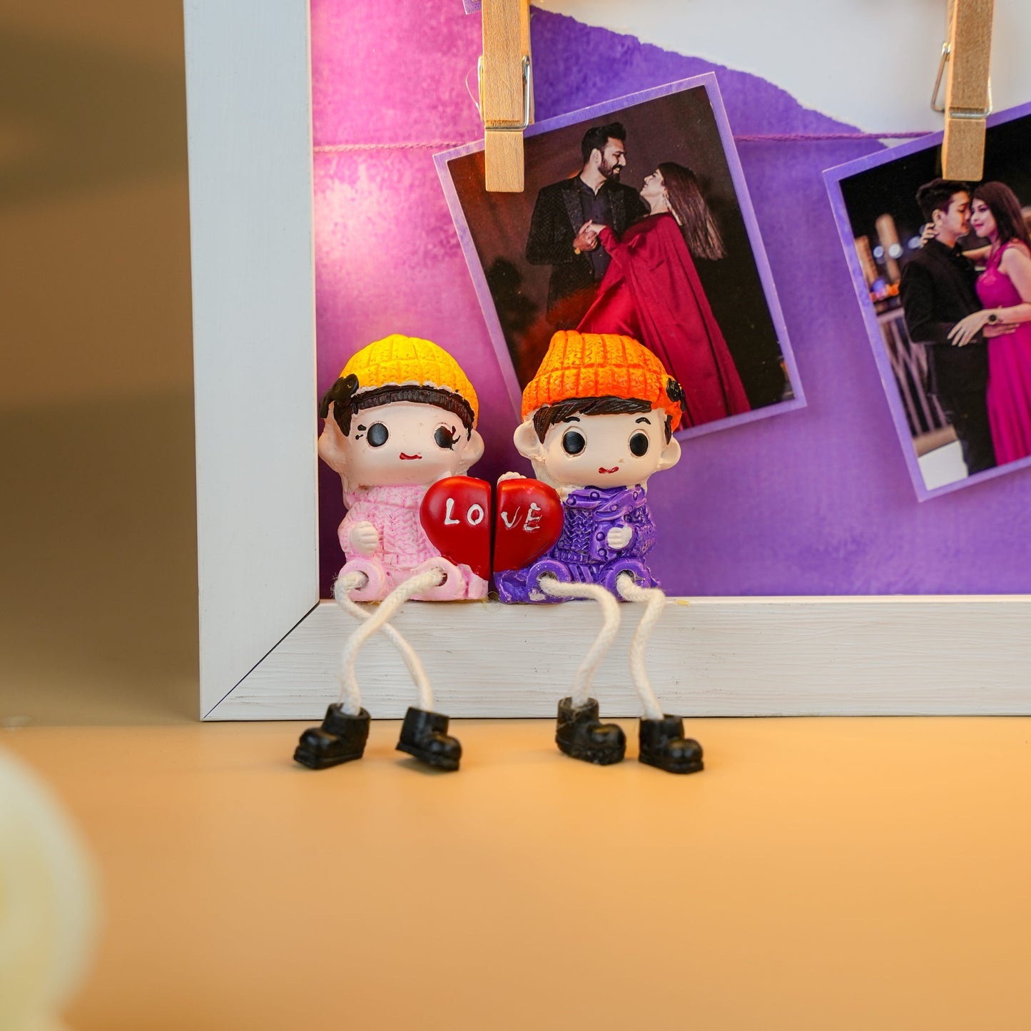 Personalised LED Photo Frame with 9 Pictures