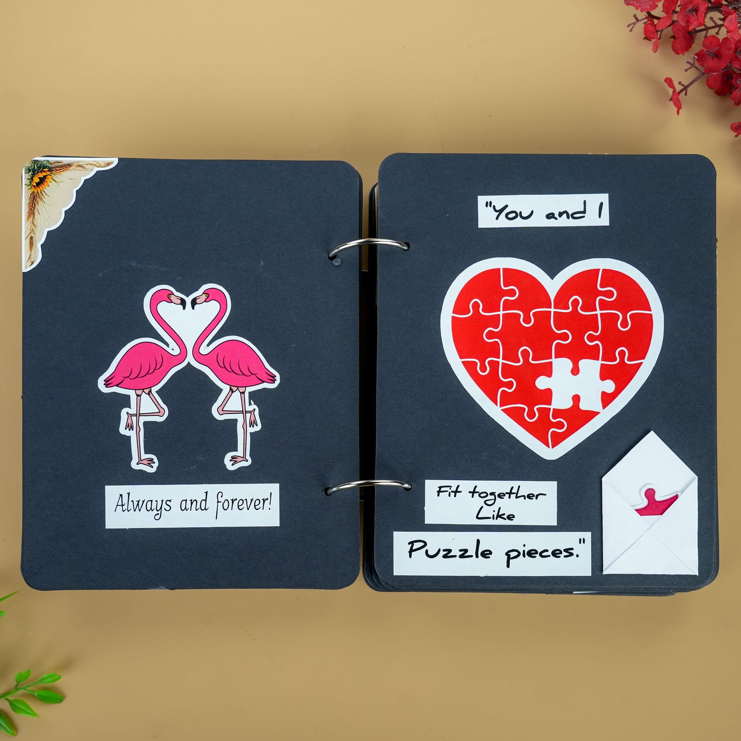 Happy Birthday “Hot Stuff” Handmade Photo Album