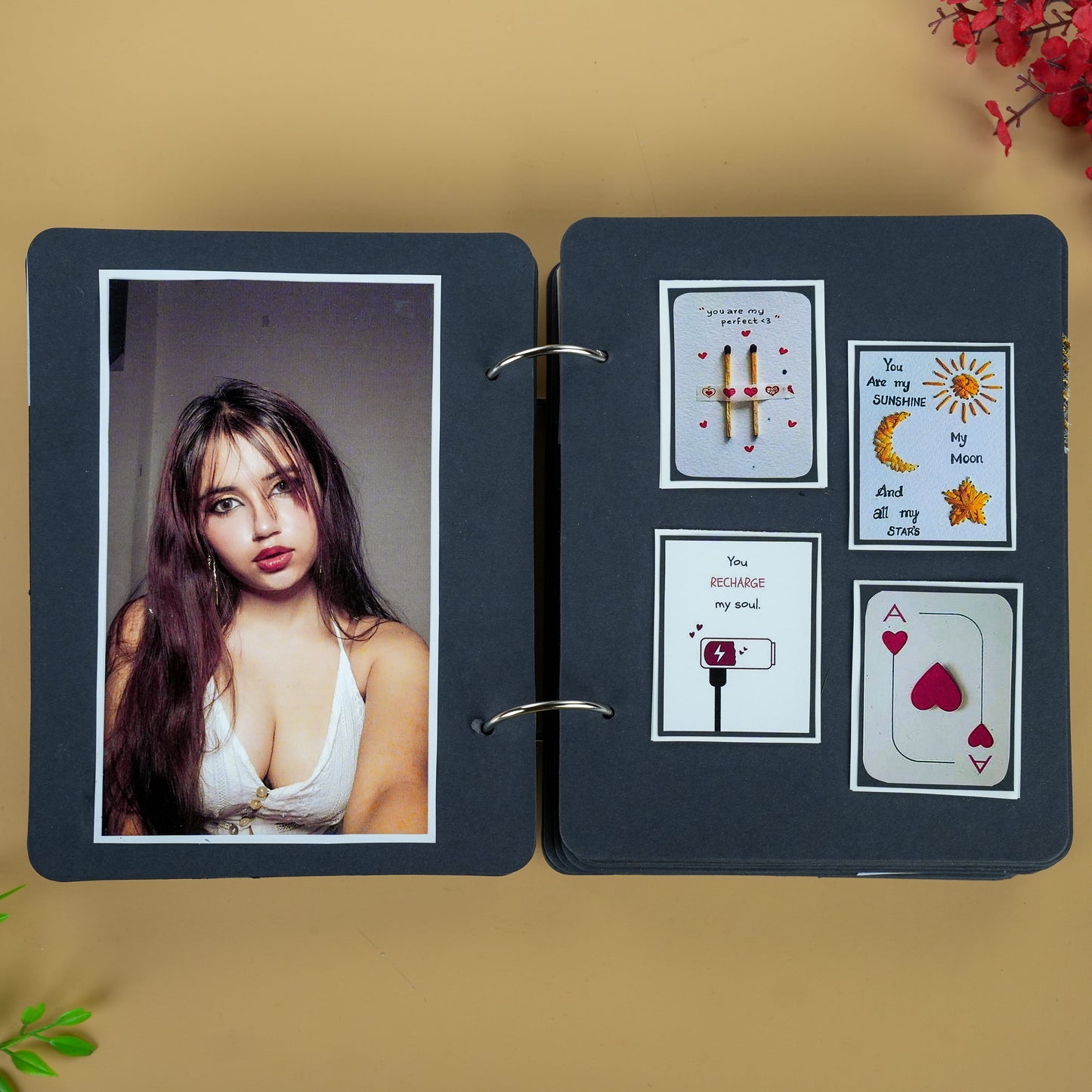 Happy Birthday “Hot Stuff” Handmade Photo Album