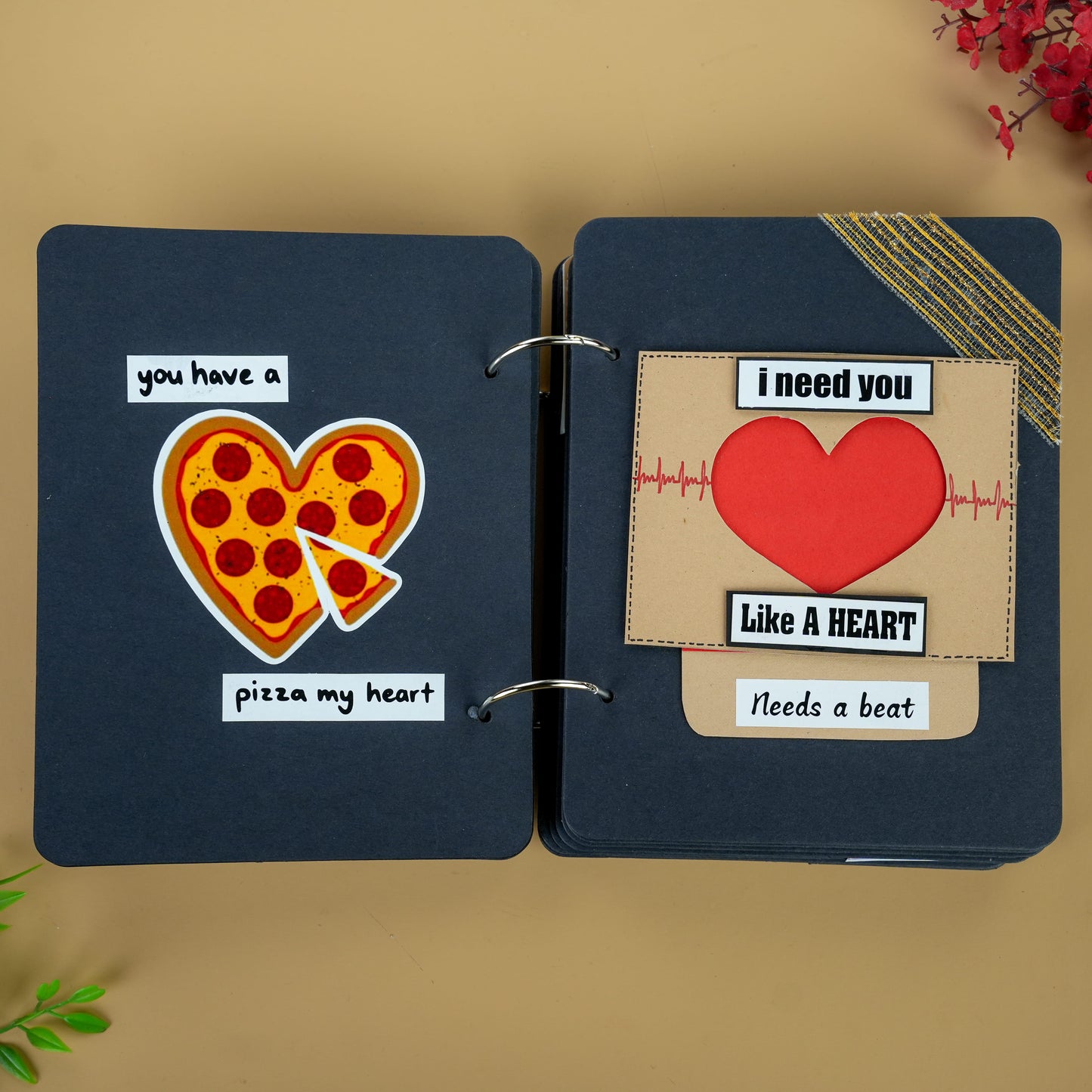 Happy Birthday “Hot Stuff” Handmade Photo Album