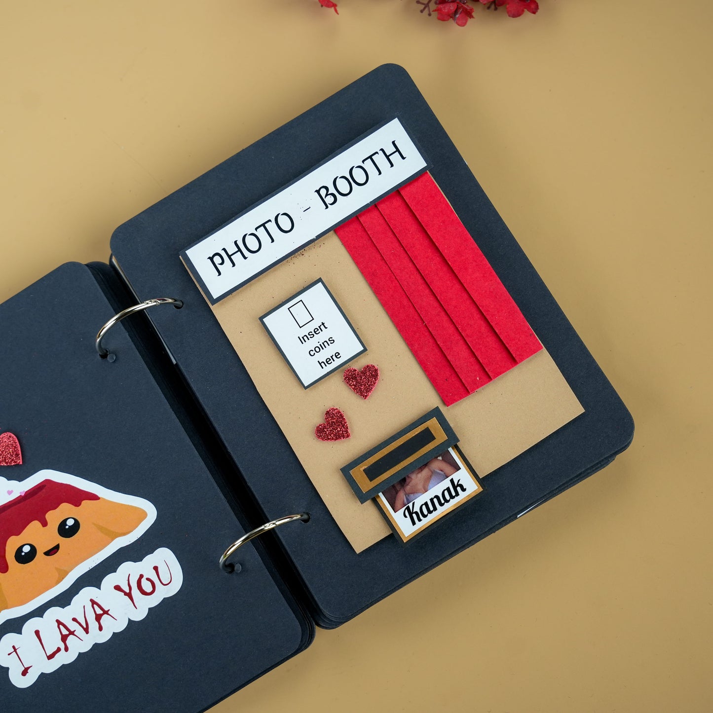 Happy Birthday “Hot Stuff” Handmade Photo Album