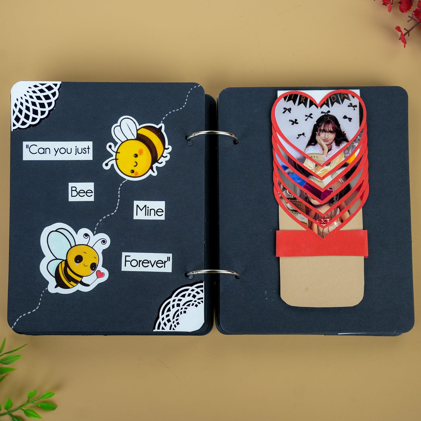 Happy Birthday “Hot Stuff” Handmade Photo Album