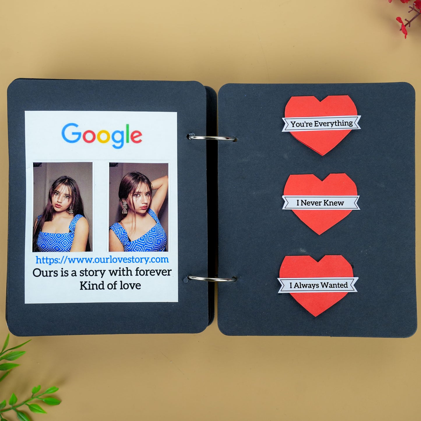 Happy Birthday “Hot Stuff” Handmade Photo Album
