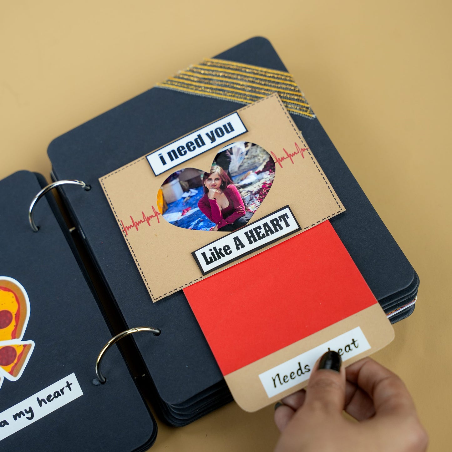 Happy Birthday “Hot Stuff” Handmade Photo Album