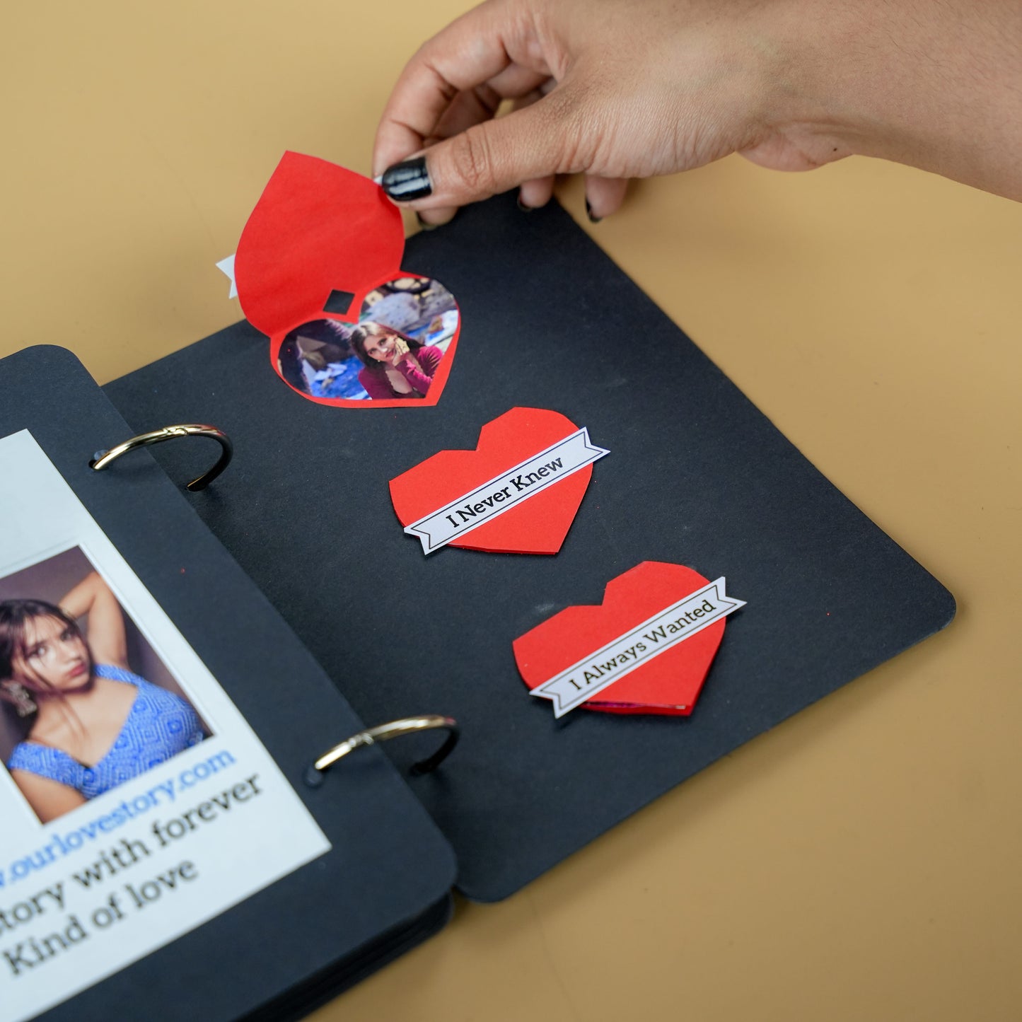 Happy Birthday “Hot Stuff” Handmade Photo Album