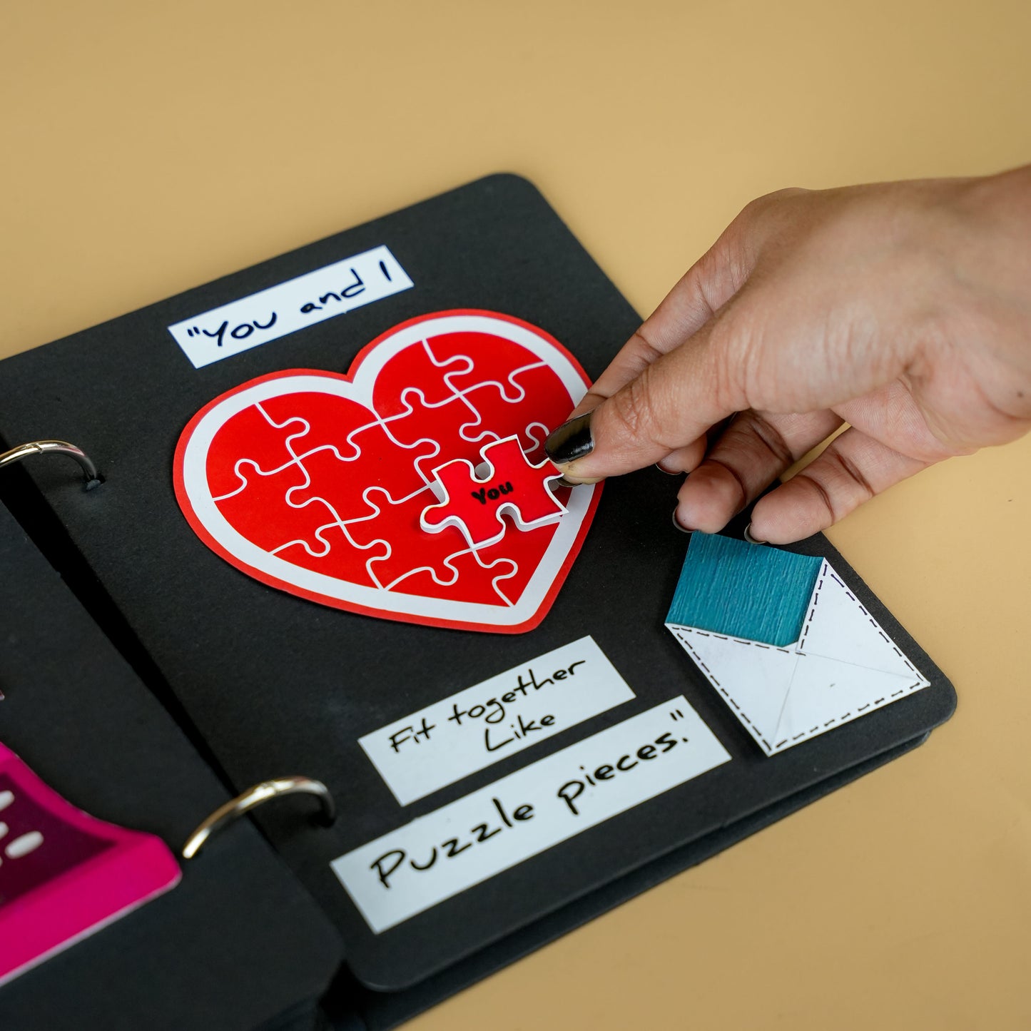 Happy Birthday “Hot Stuff” Handmade Photo Album
