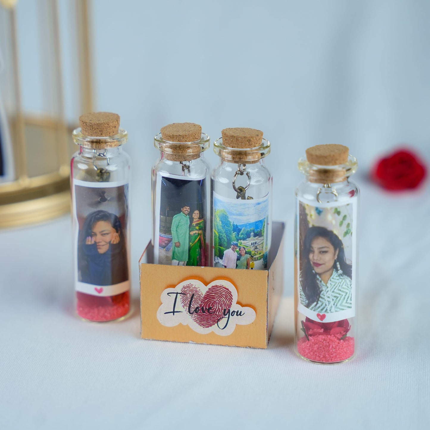 Premium Metallic Cage Love Hamper