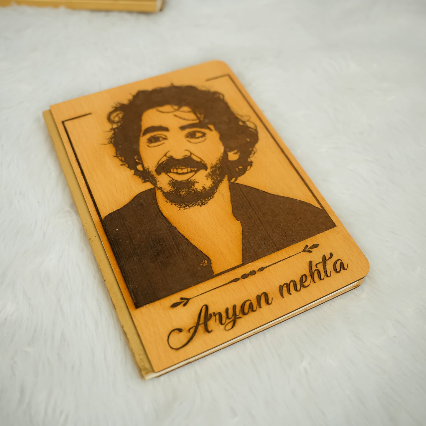 Personalised Engraved Wooden Diary
