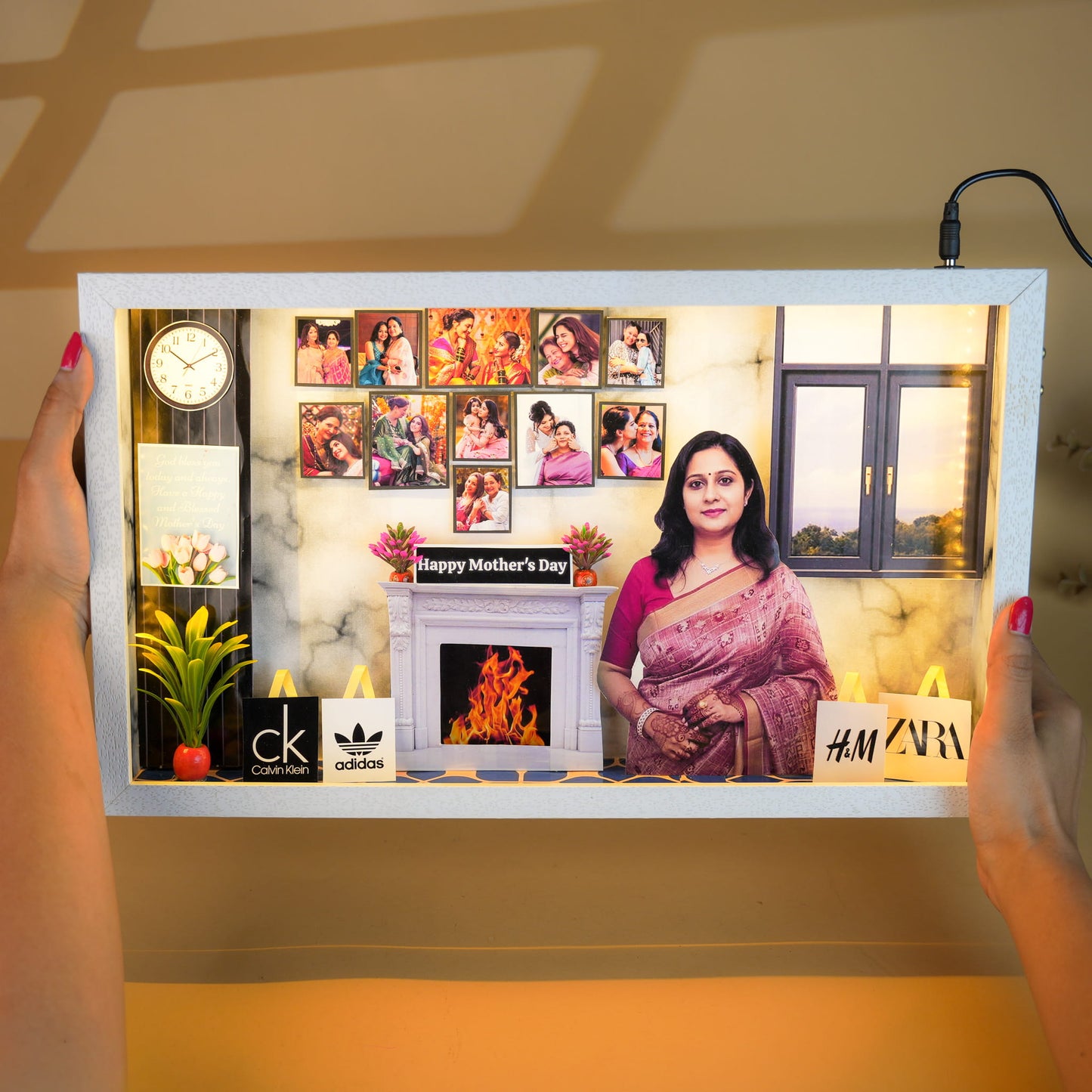 Light Up Mom’s World Miniature Photo Frame