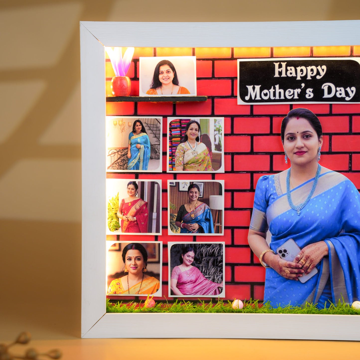 Custom LED Miniature Frame for Mom