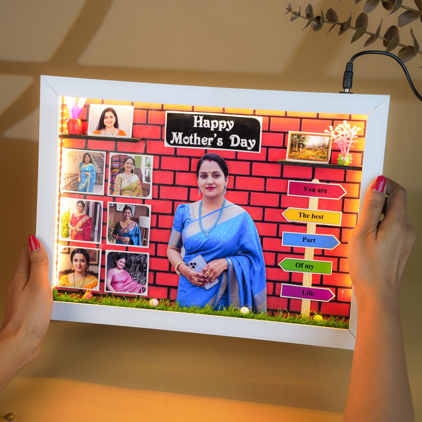 Custom LED Miniature Frame for Mom