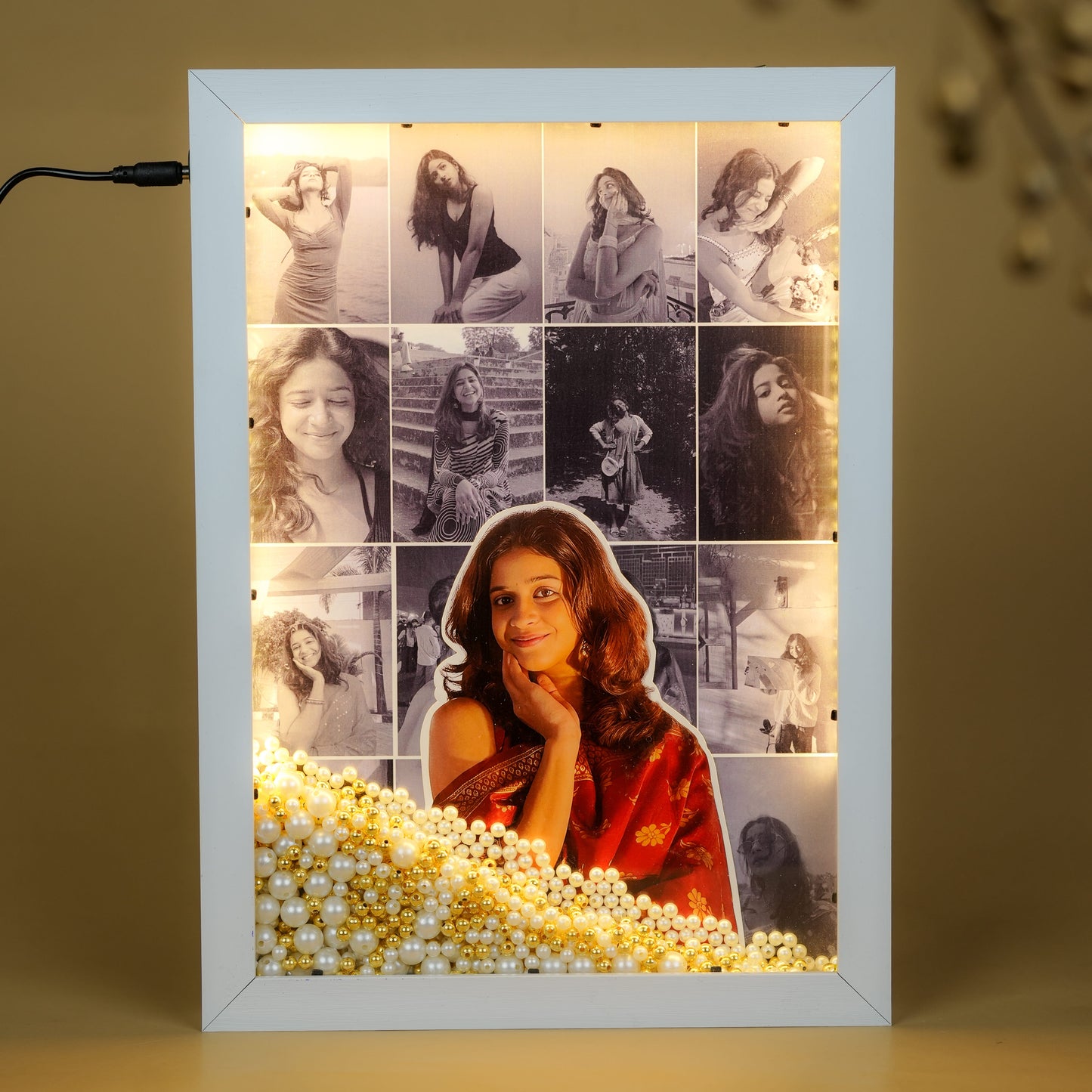 Beautiful LED Floating Pearl Frame