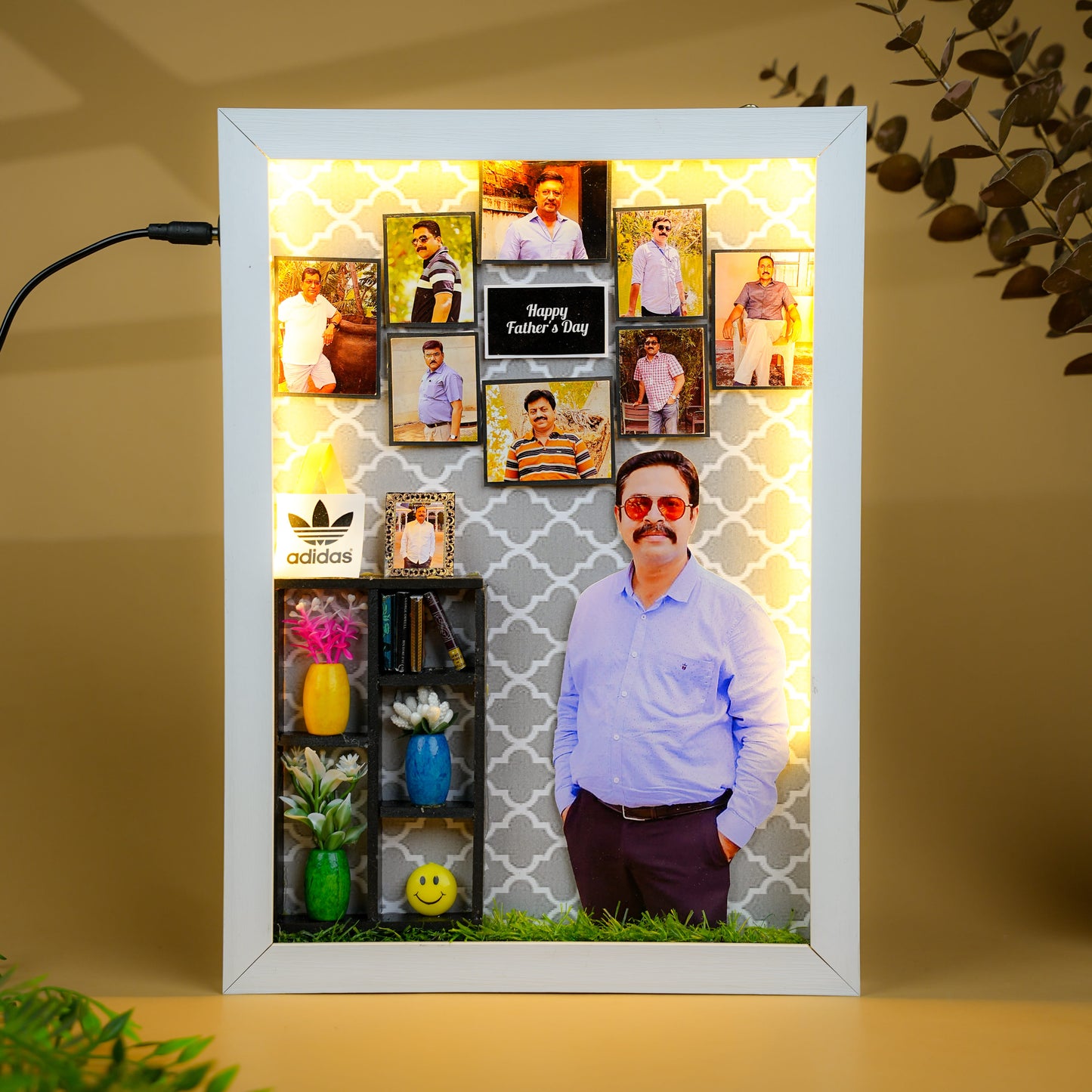 Handmade LED Father's Day Miniature Frame