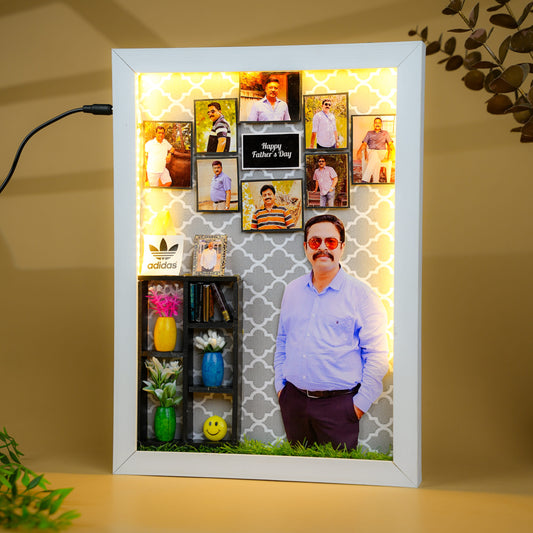 Handmade LED Father's Day Miniature Frame