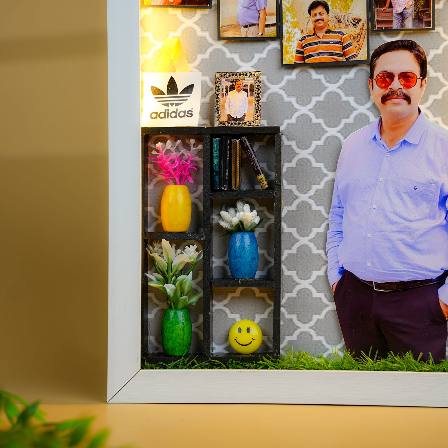 Handmade LED Father's Day Miniature Frame