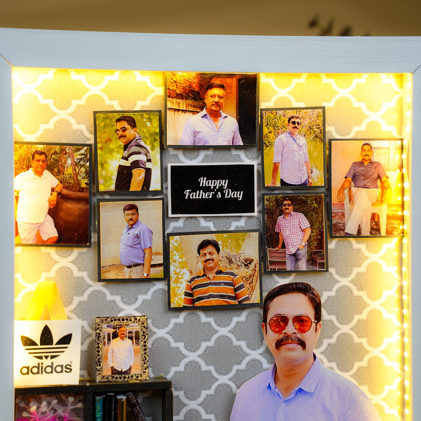Handmade LED Father's Day Miniature Frame