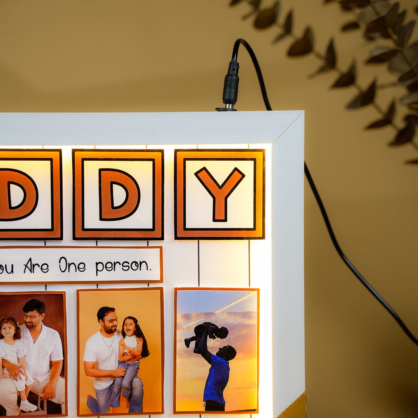 Dad, You Are My World LED Frame