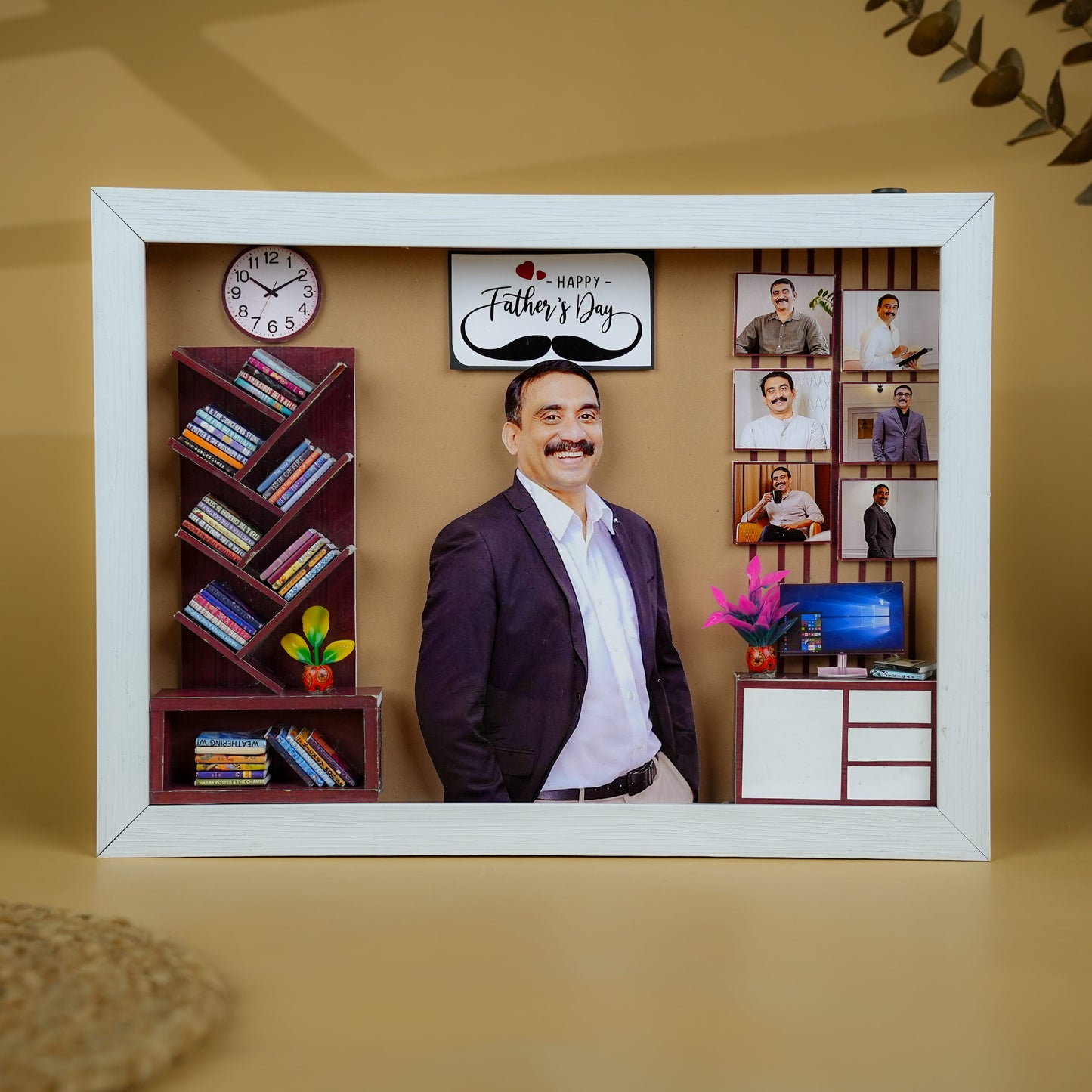 Father’s Day LED Office Miniature Frame