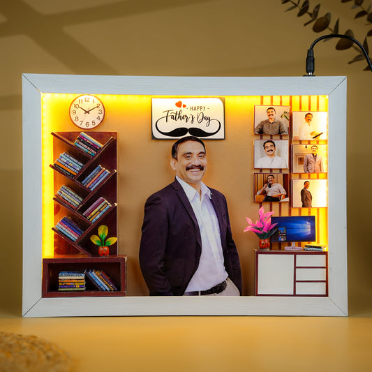 Father’s Day LED Office Miniature Frame
