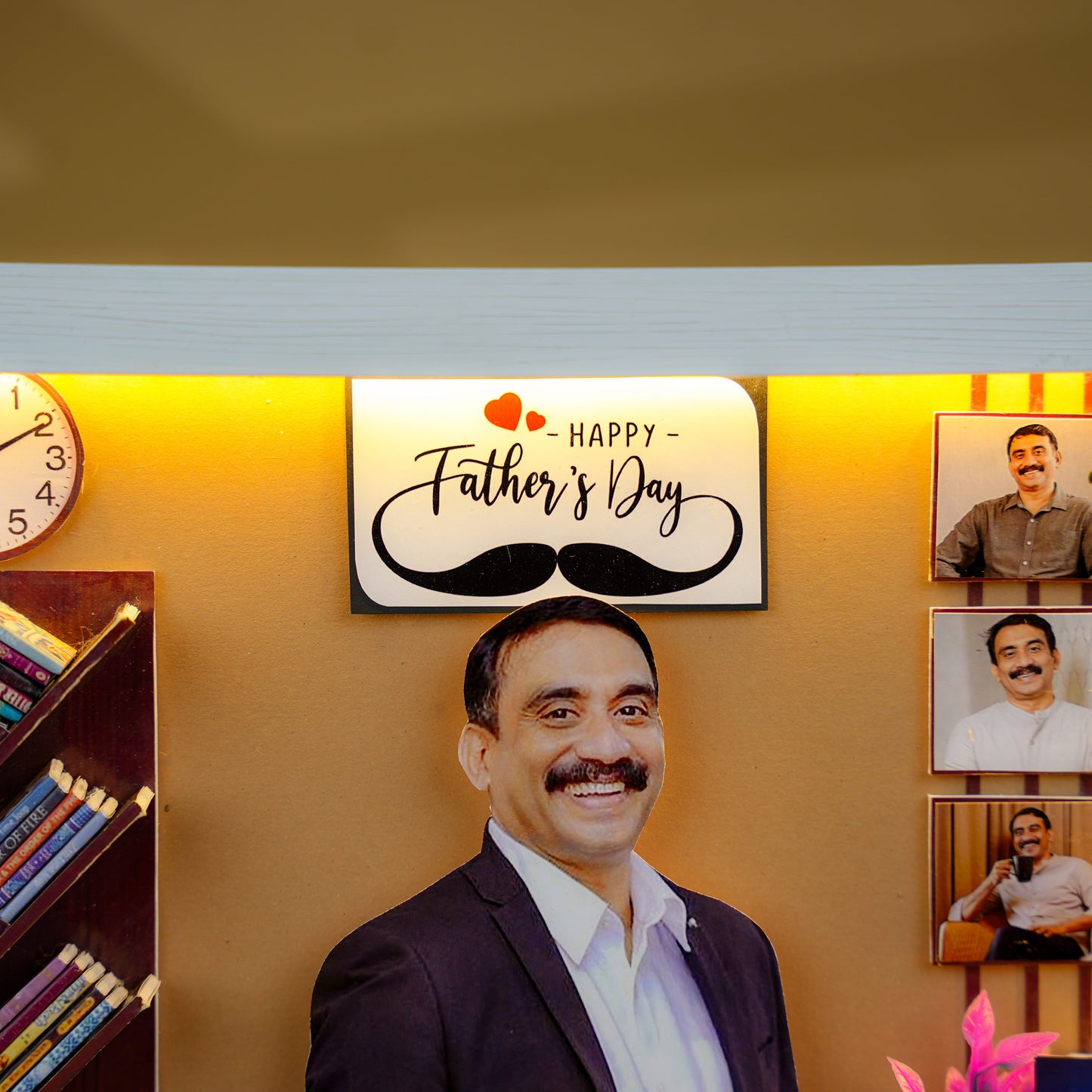 Father’s Day LED Office Miniature Frame