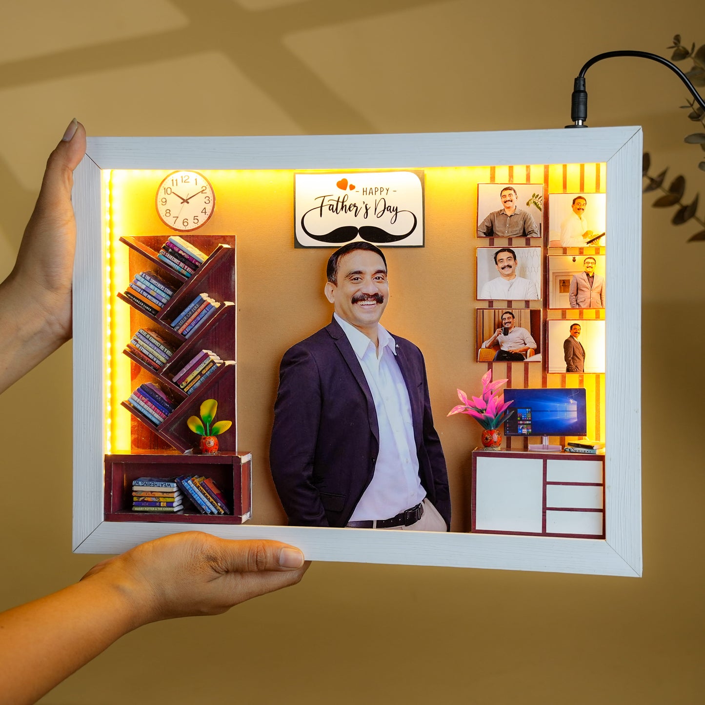 Father’s Day LED Office Miniature Frame