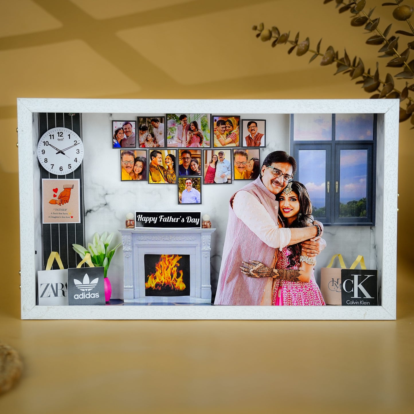 Personalized Father's Day LED Memory Frame