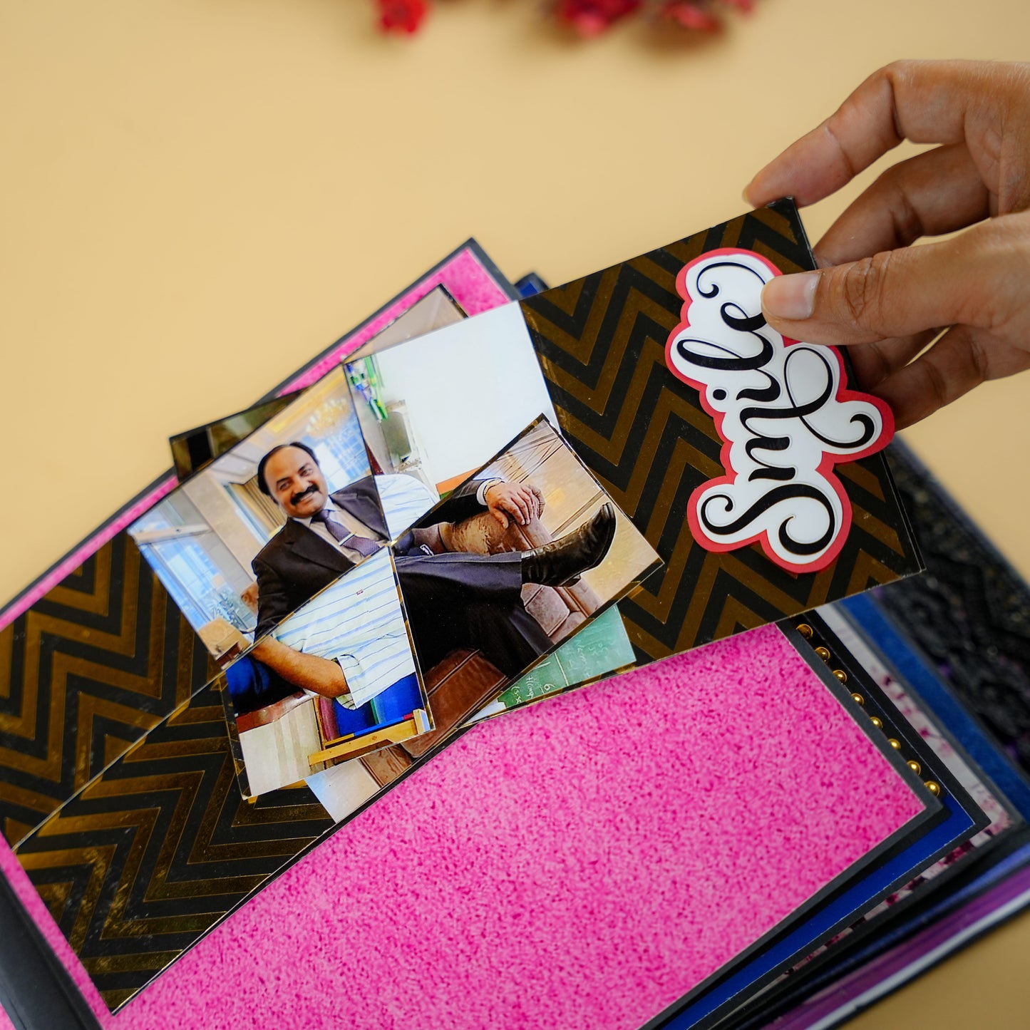 Personalized “Cut the Cake” Photo Album for Dad